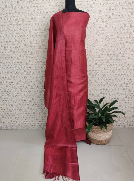 PURE TUSSER SILK SALWAR SUITS