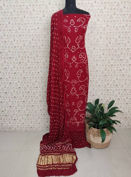 MODAL SILK BANDHINI PRINTED SUITS