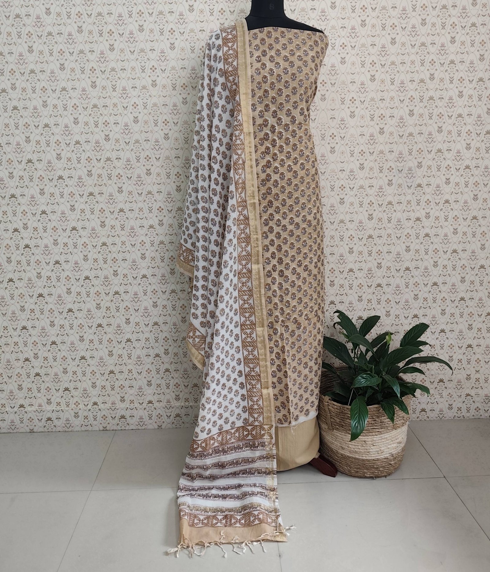 PRINTED MIXED COTTON SALWAR SUITS
