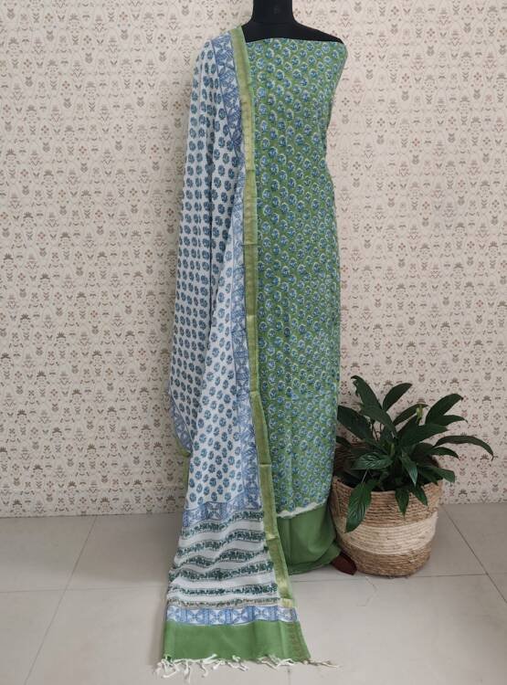 PRINTED MIXED COTTON SALWAR SUITS