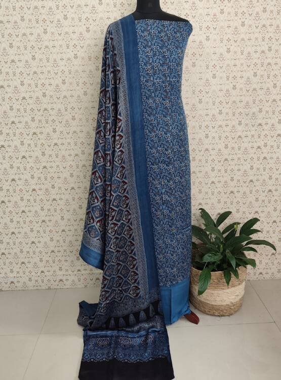 MODAL SILK AJRAKH PRINTED SUITS