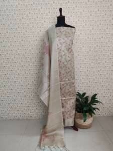 SEMI KHADI FLORAL PRINTED SUITS