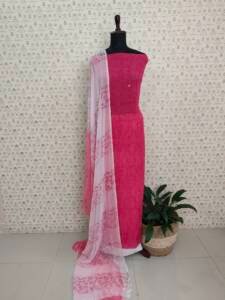 GEORGETTE BLOCK PRINTED SUITS