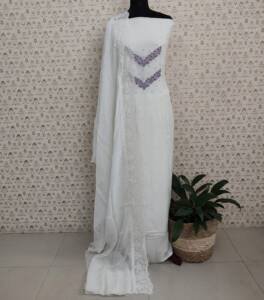 PURE VISCOSE ORGANZA HAND WORKED SUITS