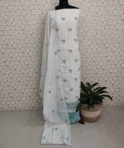 SILKYT KOTA APPLIQUE WORKED SUITS