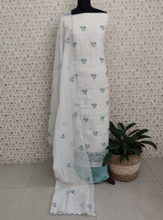 SILKYT KOTA APPLIQUE WORKED SUITS