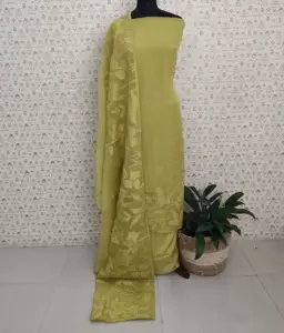 ORGANZA APPLIQUE WORKED SUITS
