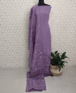 ORGANZA APPLIQUE WORKED SUITS