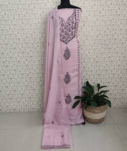 SILKY KOTA EMBROIDERED SUITS