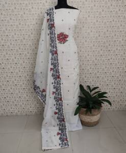 SILKY KOTA EMBROIDERED SUITS