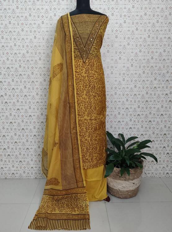 PRINTED SILKY KOTA SUITS