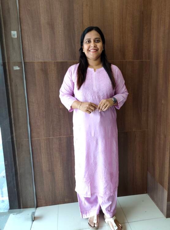 SEMI CHANDERI CORD SET