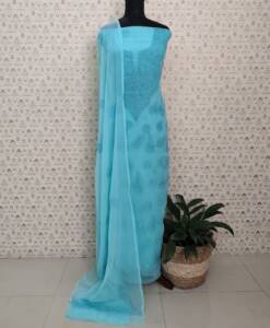 GEORGETTE LUCKNOWI EMBROIDERED SALWAR SUITS