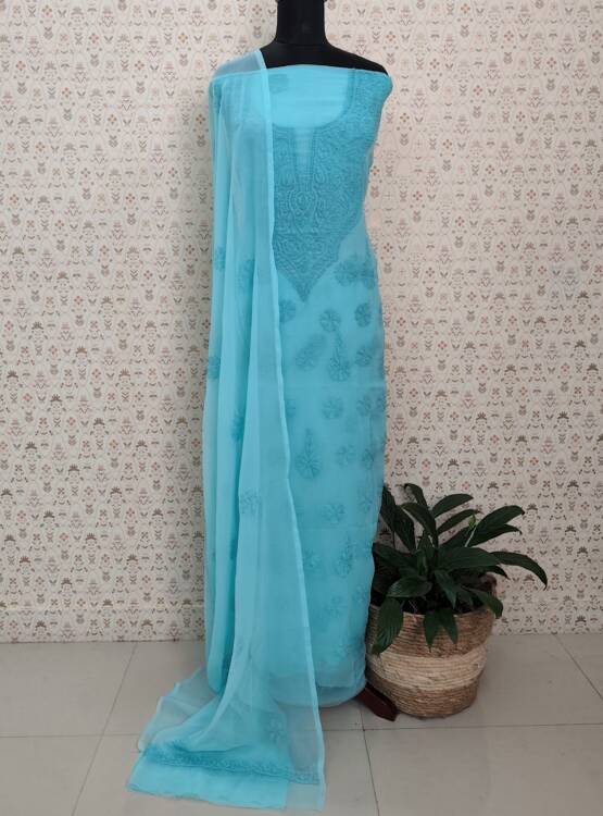 GEORGETTE LUCKNOWI EMBROIDERED SALWAR SUITS