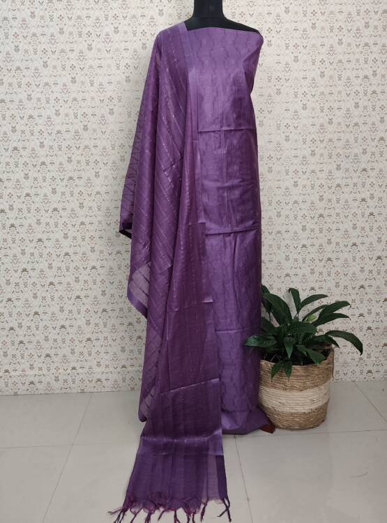 SEMI TUSSER SILK SALWAR SUITS