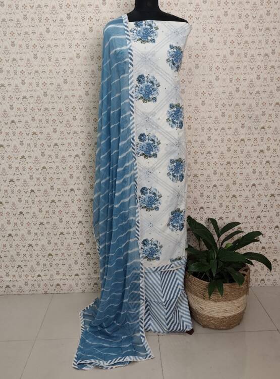 COTTON FLORAL PRINTED SUITS