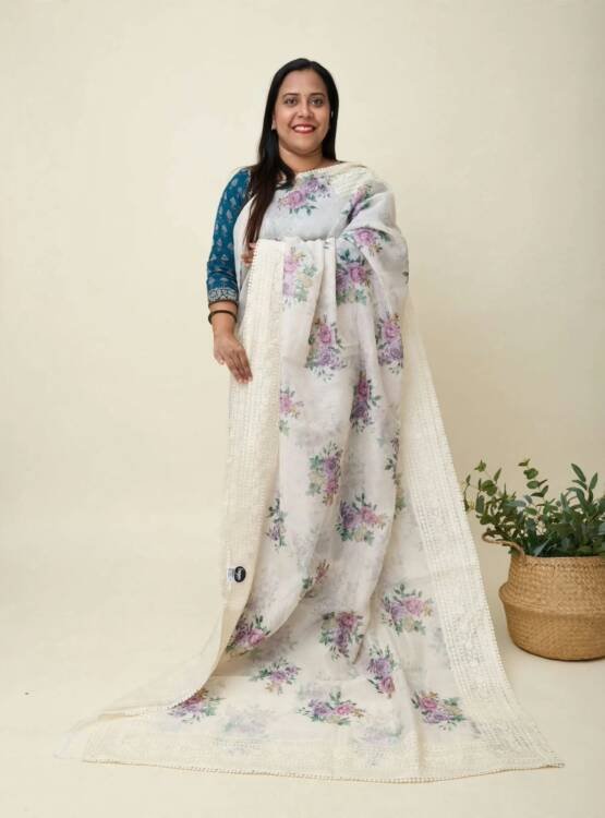 KOTA FLORAL PRINTED SAREES-43410