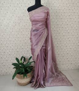 CRUSHED SILK SAREES