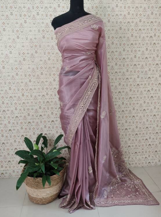 CRUSHED SILK SAREES