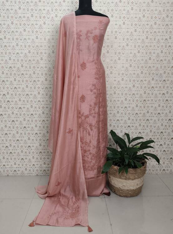 MAL CHANDERI SILK SALWAR SUITS