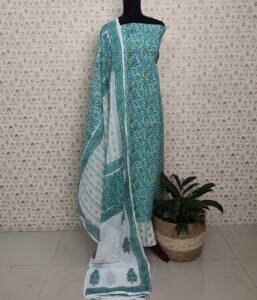 PRINTED COTTON CROCHET SUITS