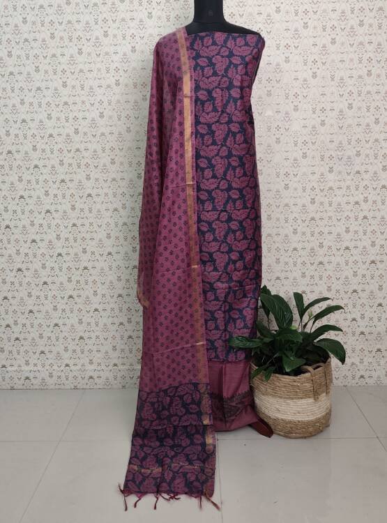 SEMI TUSSER SILK PRINTED SUITS