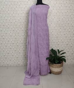 CREPE SILK EMBROIDERED SUITS