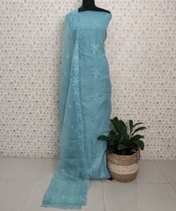 CREPE SILK EMBROIDERED SALWAR SUITS