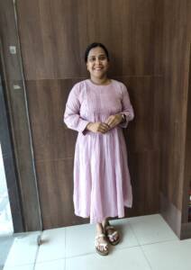 SEMI MAL CHANDERI SILK KURTI