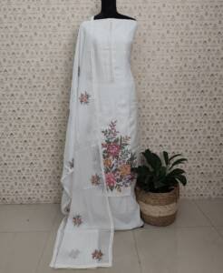 SILKY KOTA CROSS STITCHED SUITS