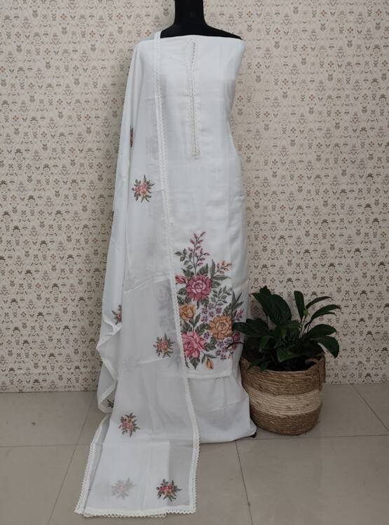 SILKY KOTA CROSS STITCHED SUITS