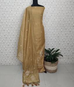 CHANDERI SILK JAMDHANI WEAVING SUITS