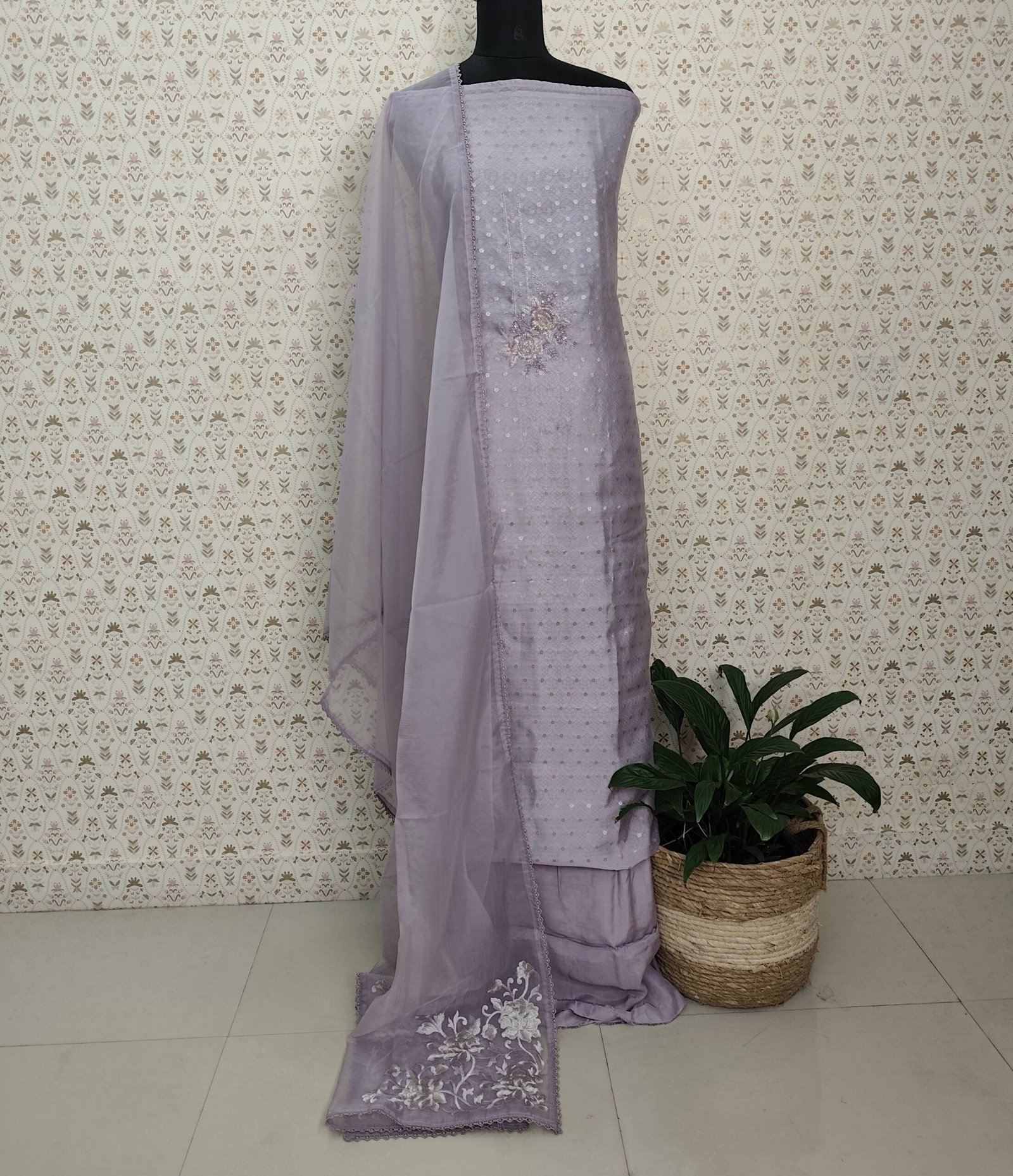 ORGANZA SILK BANARASI SALWAR SUITS