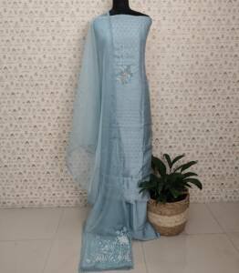 ORGANZA SILK BANARASI SALWAR SUITS