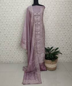 CRUSHED SILK SALWAR SUITS