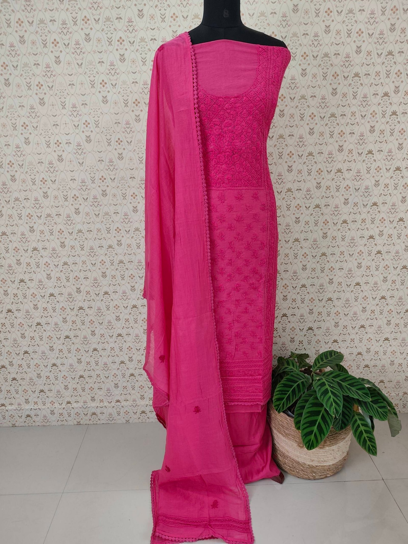 MAL CHANDERI SILK SALWAR SUITS-43187