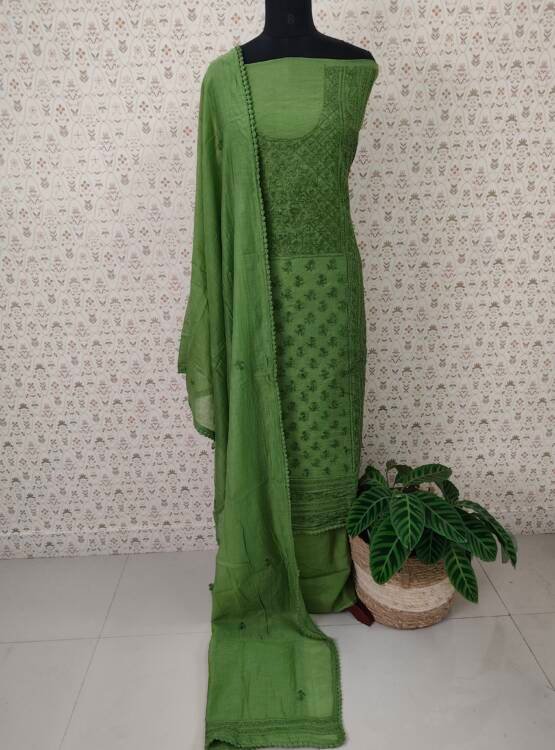 MAL CHANDERI SILK SALWAR SUITS
