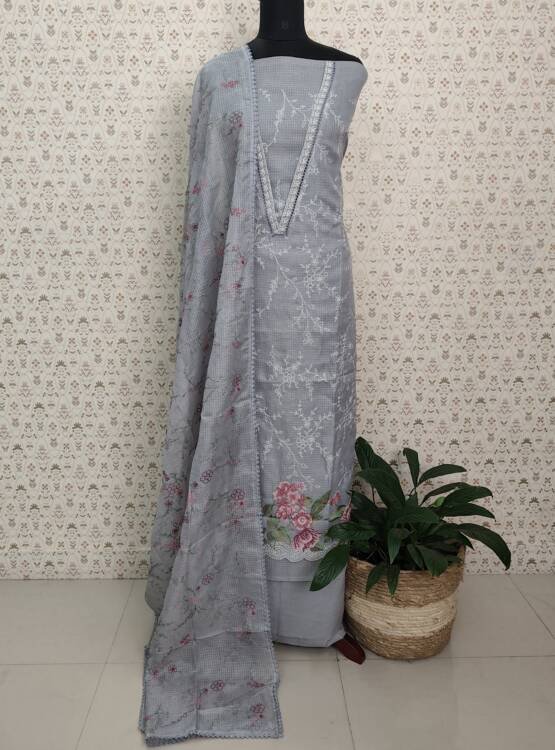 SILKY KOTA EMBROIDERED SALWAR SUITS