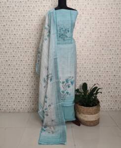 LINEN COTTON FLORAL PRINTED SUITS