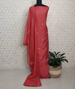 SEMI MAL CHANDERI SILK SUITS