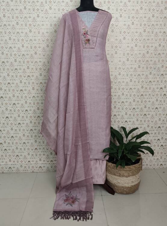 LINEN COTTON FLORAL PRINTED SUITS