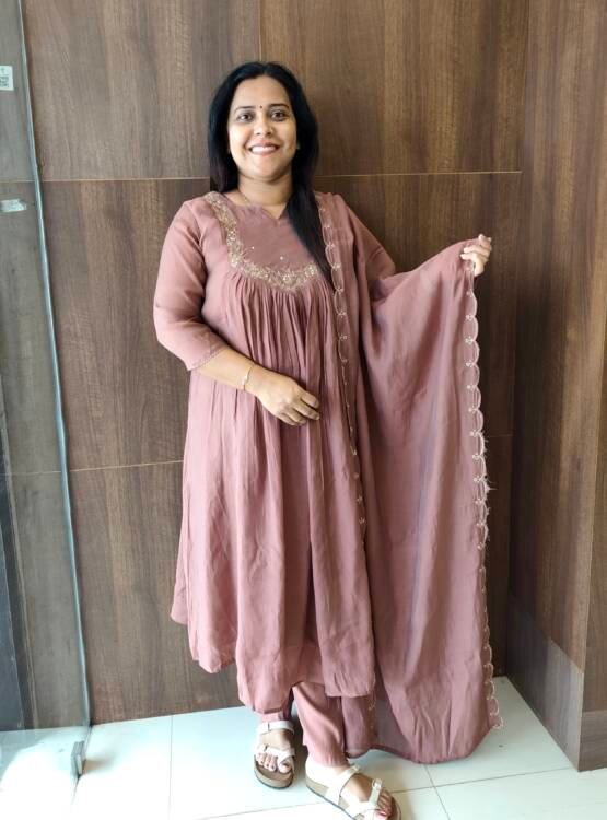 SEMI MALCHANDERI SILK KURTI