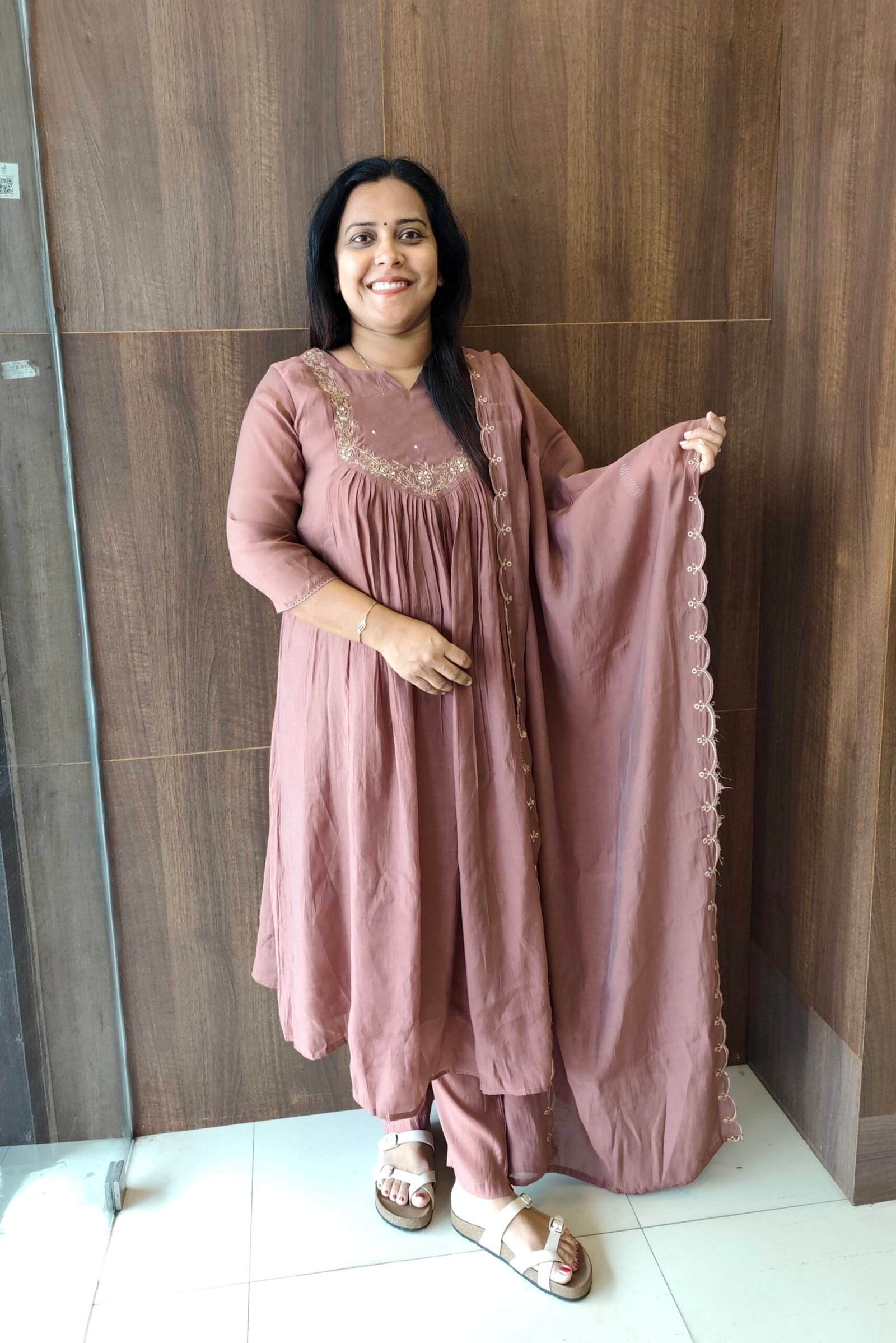 SEMI MALCHANDERI SILK KURTI