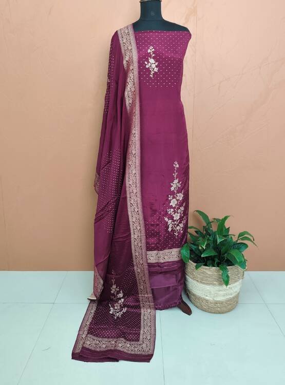 SOFT SILK BANARASI WEAVING SUITS