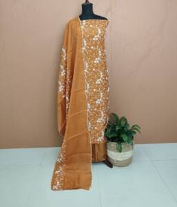 SEMI SILK EMBROIDERED SALWAR SUITS