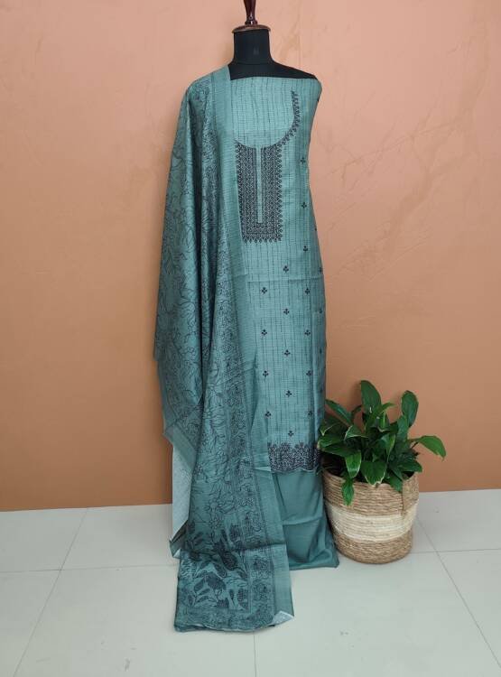 SEMI JUTE SILK SUITS