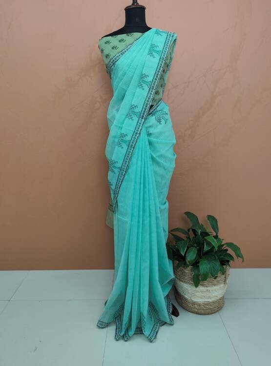 MOONGA SILK PRINTED SAREES