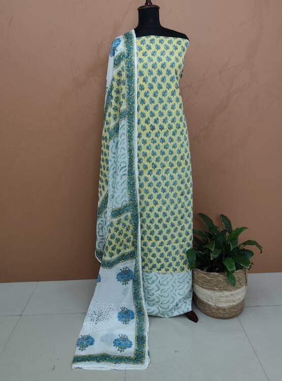PRINTED COTTON SALWAR SUITS-43509