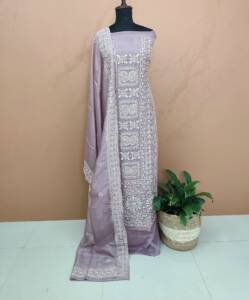 PURE CRUSHED SILK SUITS-43512