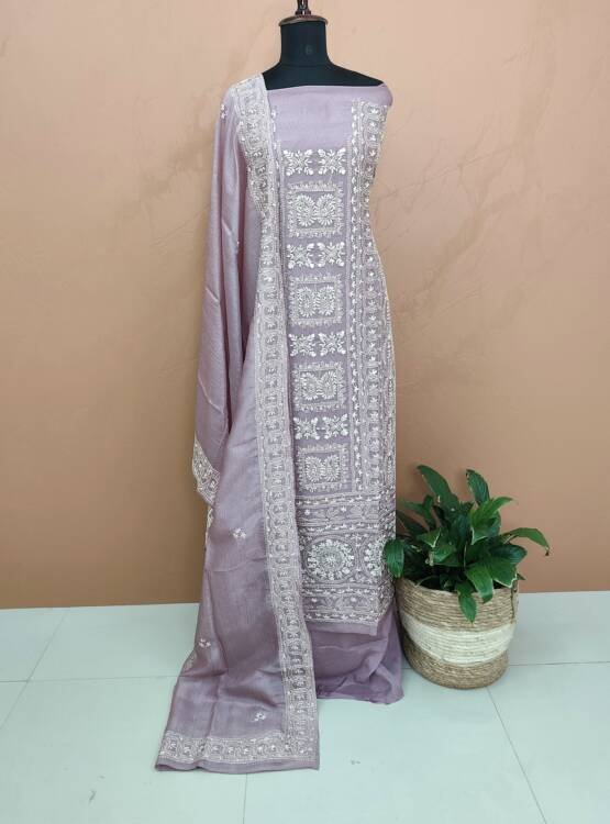 PURE CRUSHED SILK SUITS-43512